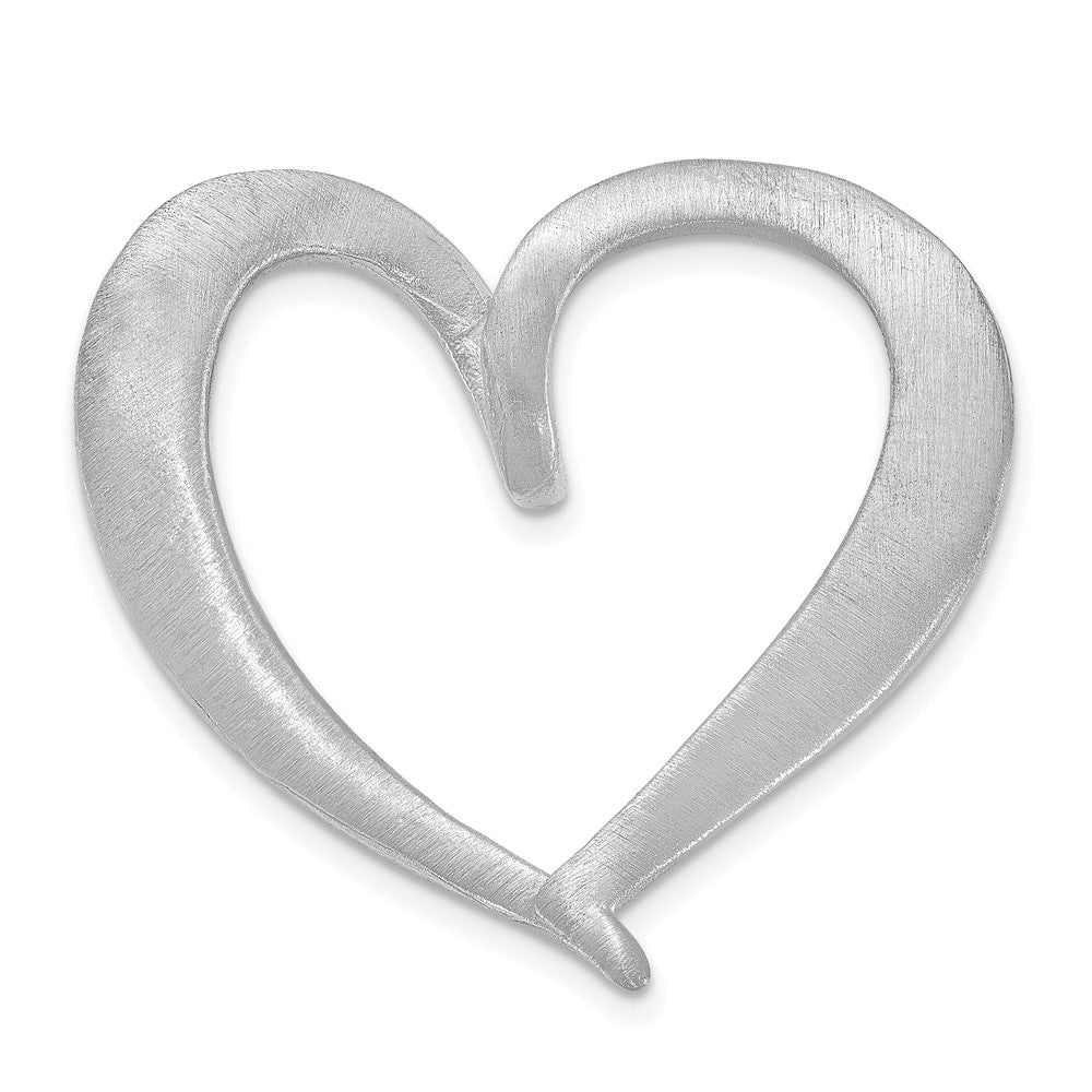 Polished & Antiqued Heart Slide