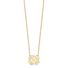 14k Yellow Gold Small Monogram Necklace