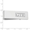 Recessed Letters Monogram Money Clips