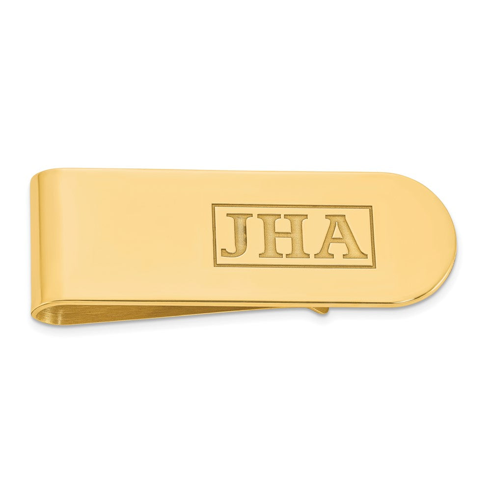Recessed Letters Monogram Money Clips