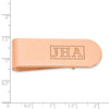 Recessed Letters Monogram Money Clips