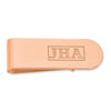 Recessed Letters Monogram Money Clips