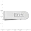 Recessed Letters Monogram Money Clips