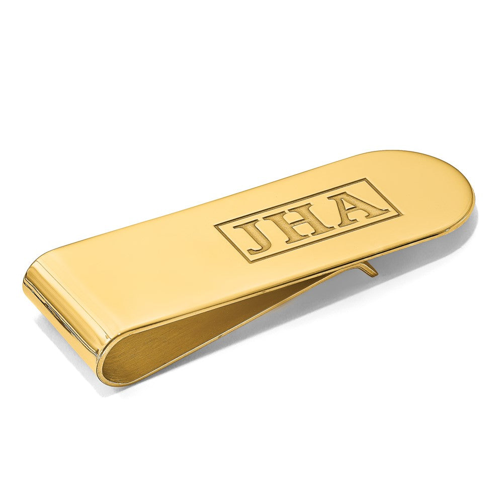 Recessed Letters Monogram Money Clips