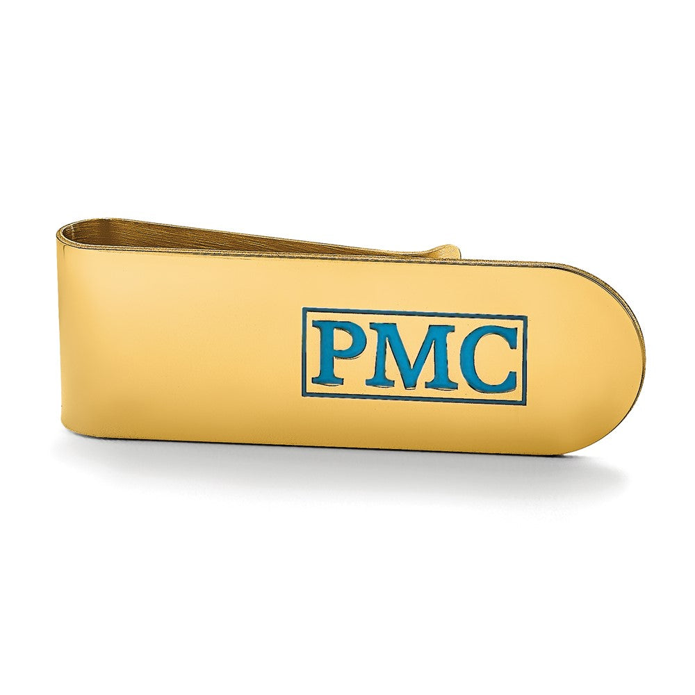 Recessed Letters Monogram Money Clips