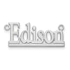 10k White Gold Underlined Name Plate