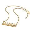14k Yellow Gold Underlined Name Plate