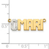 Diamond Name Plate Pendant