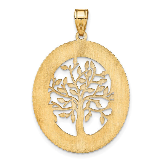 Family Tree Oval Pendant
