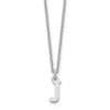14KW Cutout Letter J Initial Necklace