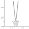 14KW Cutout Letter W Initial Necklace