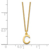 14KY Cutout Letter C Initial Necklace