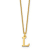 14KR Cutout Letter L Initial Necklace