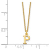 14KY Cutout Letter P Initial Necklace