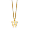 14KY Cutout Letter W Initial Necklace