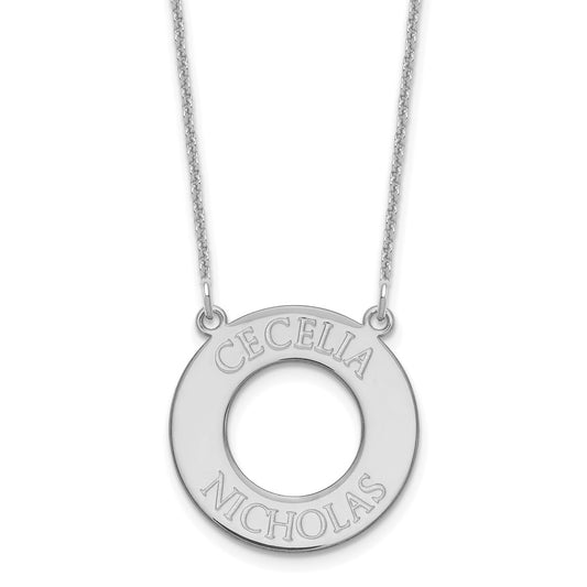 Personalized Open Circle Name Jewelry