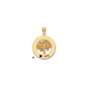 Tree of Life Cutout Circle Charm with Names and Birthstones