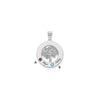 Tree of Life Cutout Circle Charm with Names and Birthstones