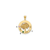 Tree of Life Cutout Circle Charm with Names and Birthstones