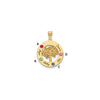 Tree of Life Cutout Circle Charm with Names and Birthstones