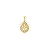 Tree of Life Tear Drop Pendant with Birthstones