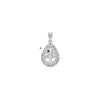Tree of Life Tear Drop Pendant with Birthstones