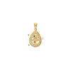 Tree of Life Tear Drop Pendant with Birthstones