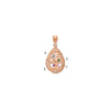 Tree of Life Tear Drop Pendant with Birthstones