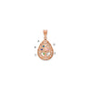 Tree of Life Tear Drop Pendant with Birthstones