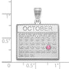 Calendar Charm with Birthstone