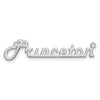14k White Gold Underlined Name Plate