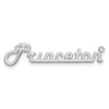 14k White Gold Underlined Name Plate