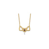 Birthstones With 3 Hearts Necklace