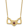 Birthstones With 3 Hearts Necklace
