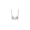 Birthstones With 3 Hearts Necklace