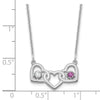 Birthstones With 3 Hearts Necklace