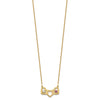 Birthstones With 3 Hearts Necklace