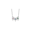 Birthstones With 3 Hearts Necklace