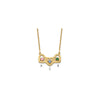 Birthstones With 3 Hearts Necklace