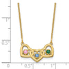 Birthstones With 3 Hearts Necklace