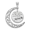 "Love You To The Moon And Back" Signature Moon Charm