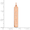 Personalized Vertical Block Letter Bar Charms
