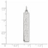 Personalized Vertical Block Letter Bar Charms