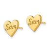 Enameled Heart Earring