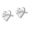 Enameled Heart Earring