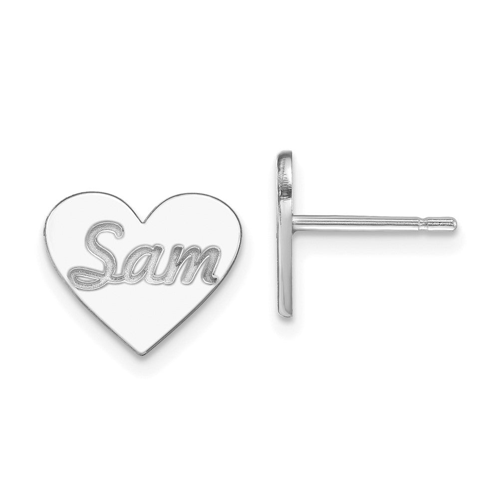 Enameled Heart Earring