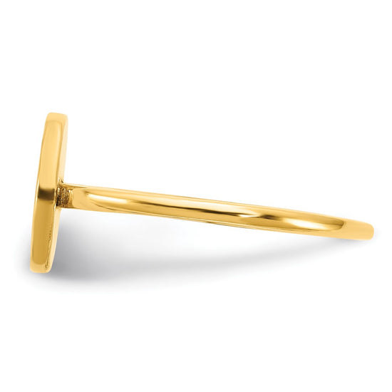 Initial Circle Signet Rings