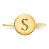 Initial Circle Signet Rings