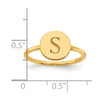 Initial Circle Signet Rings