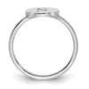 Initial Circle Signet Rings